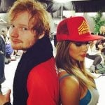Nicole Scherzy and Ed sheeran