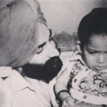Jasmine Sandlas with her father