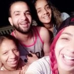 Jasmine Sandlas with her mother and siblings