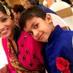 Alefia Kapadia with her son Armaan