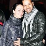 Shikhar Dhawan with his wife