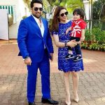 Aamna Sharif with her husband Amit Kapoor and son Arain Kapoor