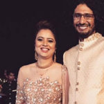 Abhishek Chaubey with his wife Chetana Kowshik