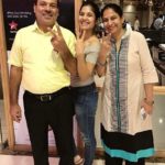 Anshul Chauhan with her parents