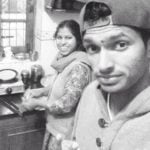 Navdeep Saini with his mother