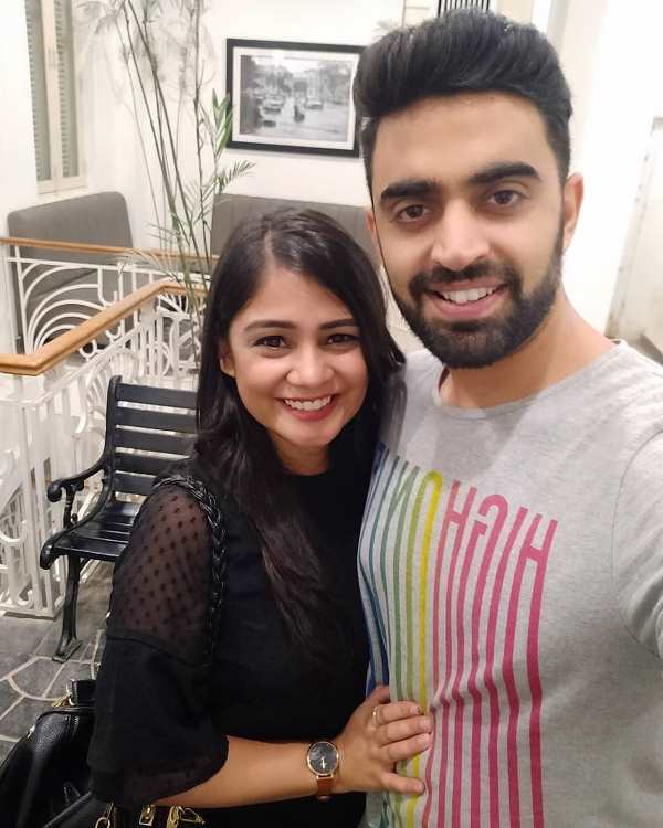 Rahul Dua with his girlfriend Nidhi Tyagi
