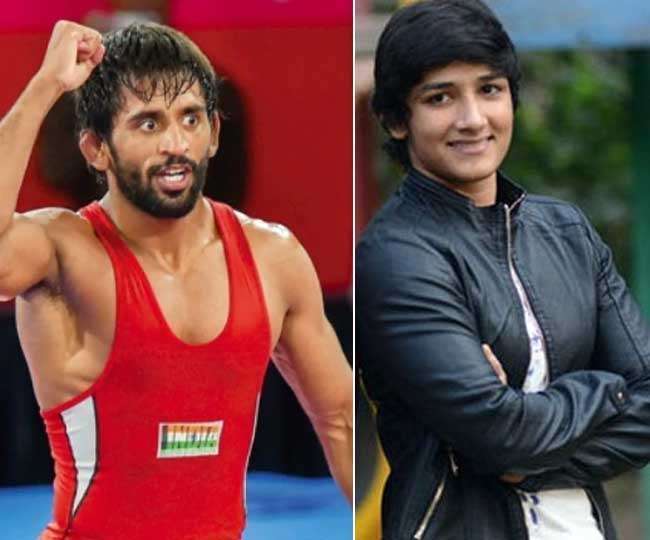 Sangeeta Phogat and Bajrang Punia