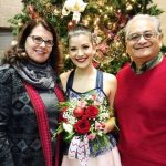 Sophia Dominguez-Heithoff with her parents