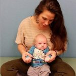 wrestler Mickie James with her son