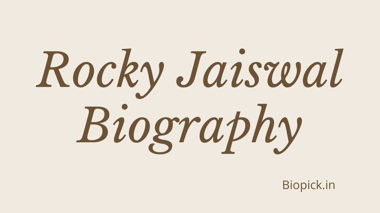 TelevisionRocky Jaiswal Wiki