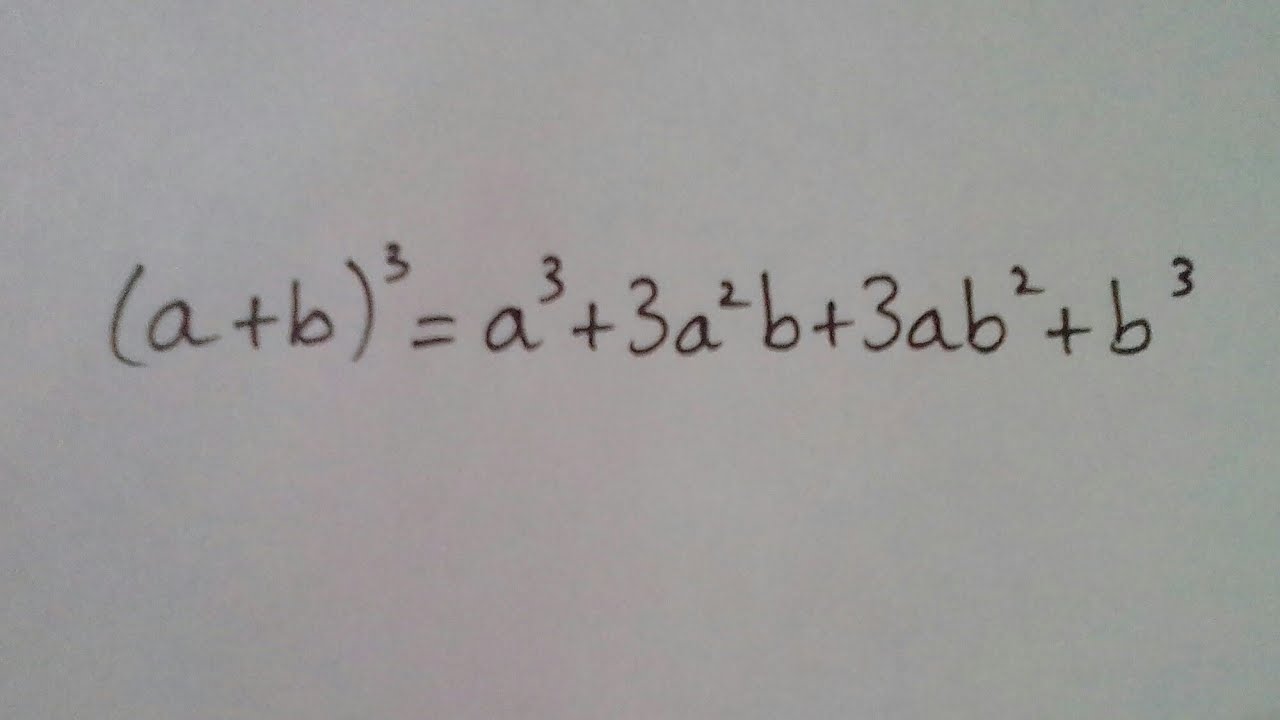(a+b)^3 formula